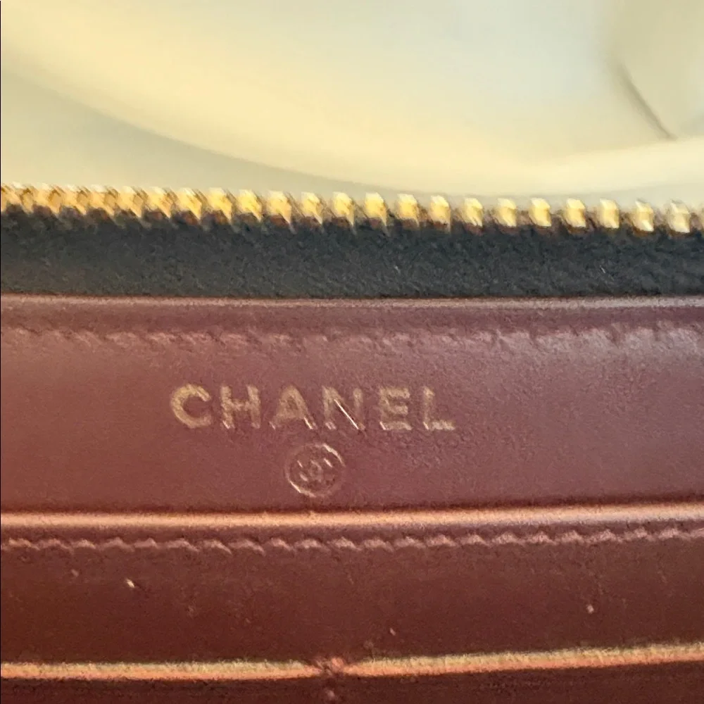 Chanel Black Caviar Leather Zip Wallet with Original COA (EUC) 🖤🖤🖤 - Picture 11 of 16